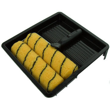 Coral Max Coat Paint Roller Kit with HEADLOCK Frame and Polyester Covers 9 inch 1.5